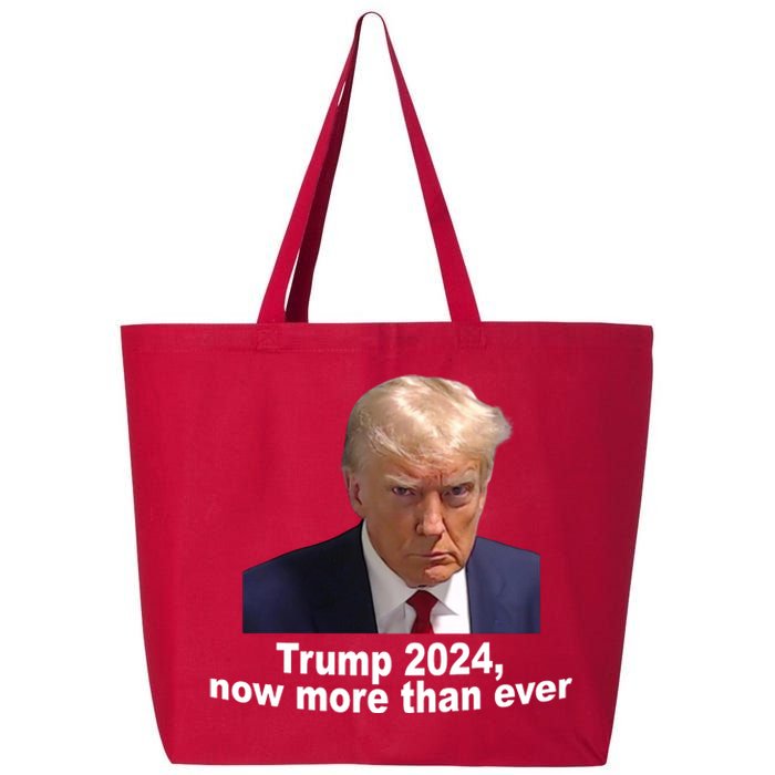 Trump 2024 Now More Than Ever Mugshot Political 25L Jumbo Tote