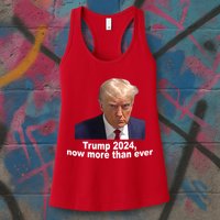 Trump 2024 Now More Than Ever Mugshot Political Womens Tank Top