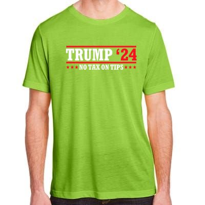 Trump 2024 No Tax On Tips Cute Gift Take America Back 2024 Trump Gift Adult ChromaSoft Performance T-Shirt