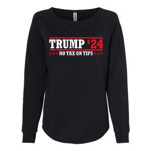 Trump 2024 No Tax On Tips Cute Gift Take America Back 2024 Trump Gift Womens California Wash Sweatshirt