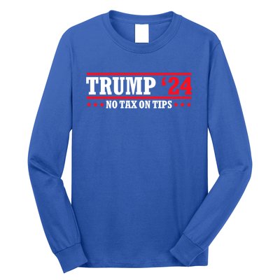 Trump 2024 No Tax On Tips Cute Gift Take America Back 2024 Trump Gift Long Sleeve Shirt