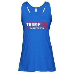 Trump 2024 No Tax On Tips Cute Gift Take America Back 2024 Trump Gift Ladies Essential Flowy Tank