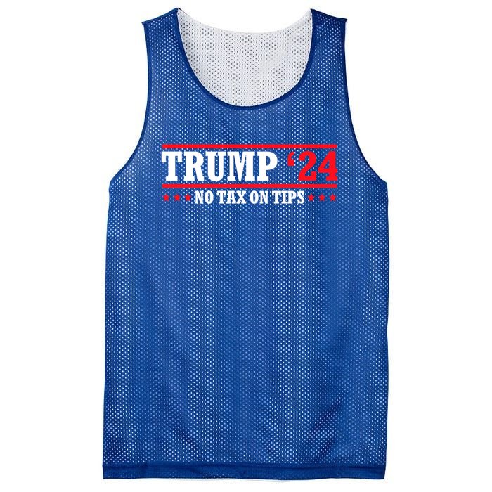 Trump 2024 No Tax On Tips Cute Gift Take America Back 2024 Trump Gift Mesh Reversible Basketball Jersey Tank