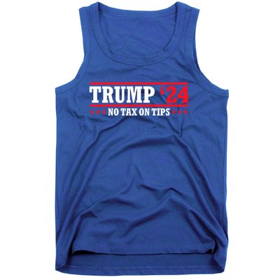 Trump 2024 No Tax On Tips Cute Gift Take America Back 2024 Trump Gift Tank Top