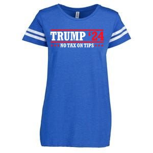 Trump 2024 No Tax On Tips Cute Gift Take America Back 2024 Trump Gift Enza Ladies Jersey Football T-Shirt