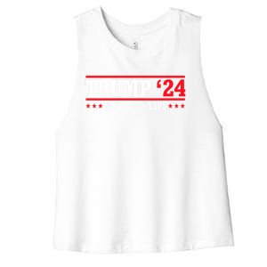 Trump 2024 No Tax On Tips Cute Gift Take America Back 2024 Trump Gift Women's Racerback Cropped Tank