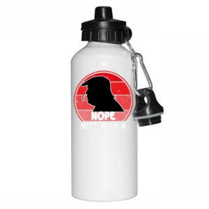 Trump 2024 Nope Not Again Funny Trump Gift Aluminum Water Bottle