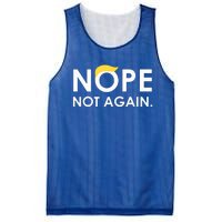 Trump 2024 Nope Not Again Funny Trump Mesh Reversible Basketball Jersey Tank