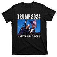 Trump 2024 Never Surrender Trump Assassinated T-Shirt