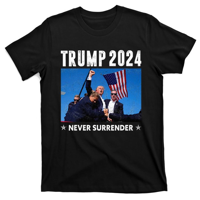 Trump 2024 Never Surrender Trump Assassinated T-Shirt