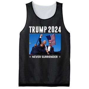 Trump 2024 Never Surrender Trump Assassinated Mesh Reversible Basketball Jersey Tank