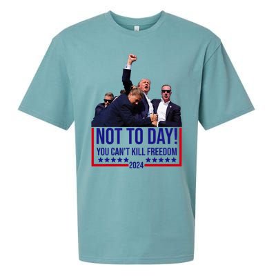 Trump 2024 Not Today You Cant Kill Freedom Sueded Cloud Jersey T-Shirt