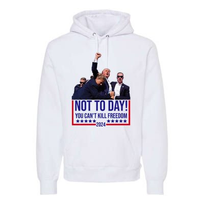 Trump 2024 Not Today You Cant Kill Freedom Premium Hoodie