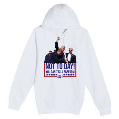 Trump 2024 Not Today You Cant Kill Freedom Premium Pullover Hoodie