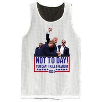 Trump 2024 Not Today You Cant Kill Freedom Mesh Reversible Basketball Jersey Tank