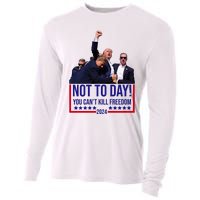 Trump 2024 Not Today You Cant Kill Freedom Cooling Performance Long Sleeve Crew