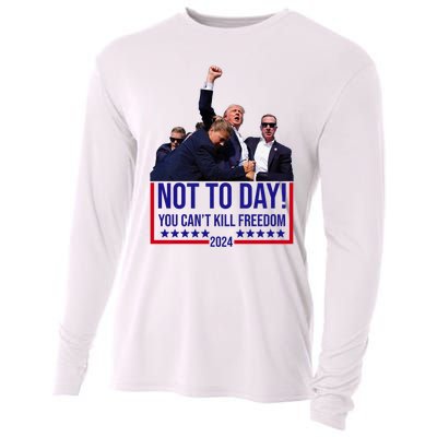 Trump 2024 Not Today You Cant Kill Freedom Cooling Performance Long Sleeve Crew