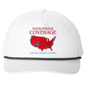 Trump 2024 Nationwide Coverage Can You Hear Us Now Snapback Five-Panel Rope Hat