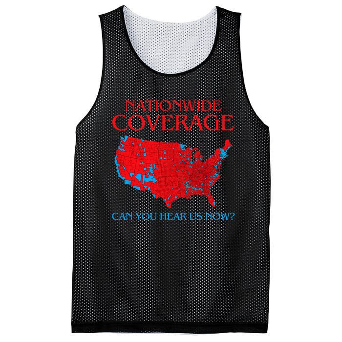 Trump 2024 Nationwide Coverage Can You Hear Us Now Mesh Reversible Basketball Jersey Tank