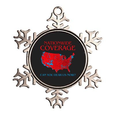 Trump 2024 Nationwide Coverage Can You Hear Us Now Metallic Star Ornament