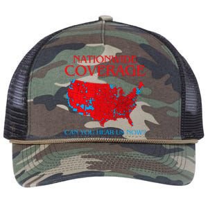 Trump 2024 Nationwide Coverage Can You Hear Us Now Retro Rope Trucker Hat Cap