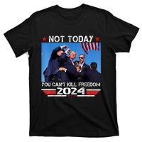 Trump 2024 Not Today You Cant Kill Freedom Stronger President T-Shirt