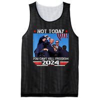 Trump 2024 Not Today You Cant Kill Freedom Stronger President Mesh Reversible Basketball Jersey Tank