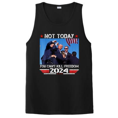 Trump 2024 Not Today You Cant Kill Freedom Stronger President PosiCharge Competitor Tank