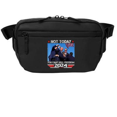 Trump 2024 Not Today You Cant Kill Freedom Stronger President Crossbody Pack