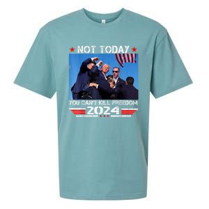 Trump 2024 Not Today You Cant Kill Freedom Stronger President Sueded Cloud Jersey T-Shirt