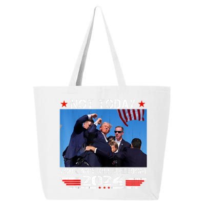 Trump 2024 Not Today You Cant Kill Freedom Stronger President 25L Jumbo Tote