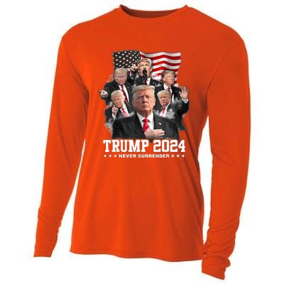 Trump 2024 Neversurrender I Stand With Trump 2024 Funny Gift Funny Gift Cooling Performance Long Sleeve Crew