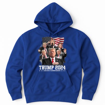 Trump 2024 Neversurrender I Stand With Trump 2024 Funny Gift Funny Gift Hoodie