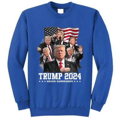 Trump 2024 Neversurrender I Stand With Trump 2024 Funny Gift Funny Gift Sweatshirt