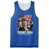 Trump 2024 Neversurrender I Stand With Trump 2024 Funny Gift Funny Gift Mesh Reversible Basketball Jersey Tank