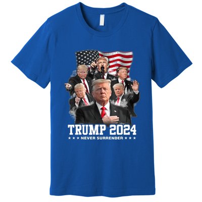 Trump 2024 Neversurrender I Stand With Trump 2024 Funny Gift Funny Gift Premium T-Shirt