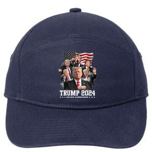 Trump 2024 Neversurrender I Stand With Trump 2024 Funny Gift Funny Gift 7-Panel Snapback Hat