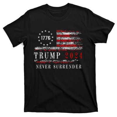 Trump 2024 Never Surrender President Legend T-Shirt