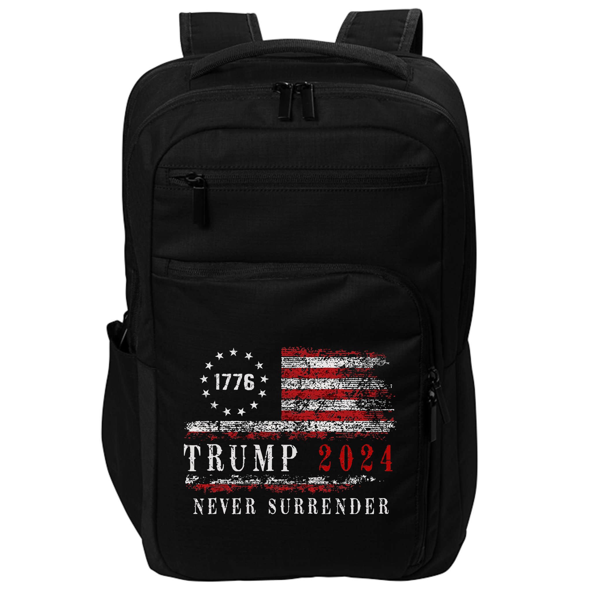 Trump 2024 Never Surrender President Legend Impact Tech Backpack