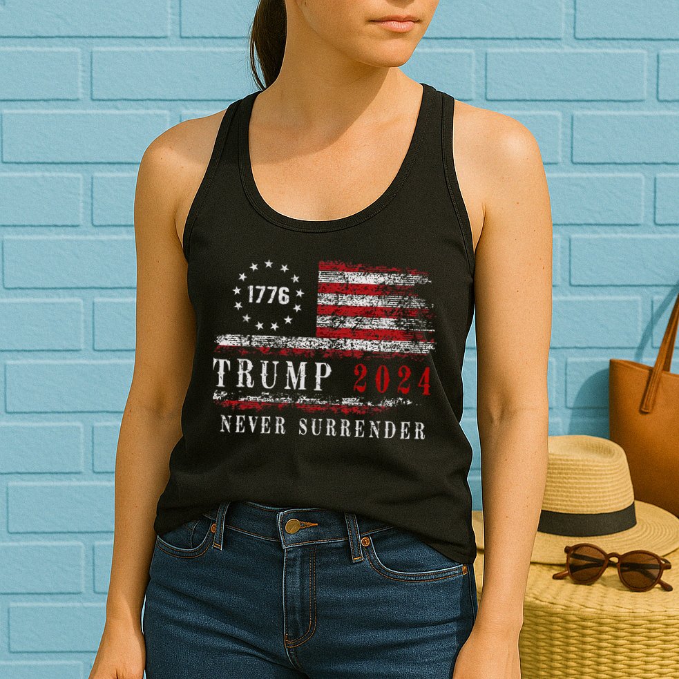 Trump 2024 Never Surrender President Legend Womens Tank Top