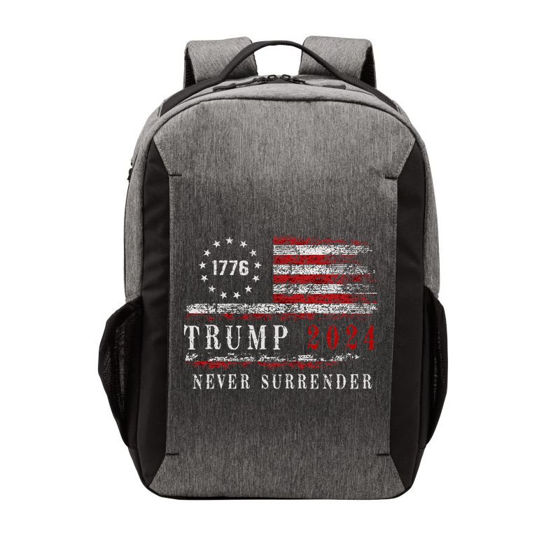 Trump 2024 Never Surrender President Legend Vector Backpack