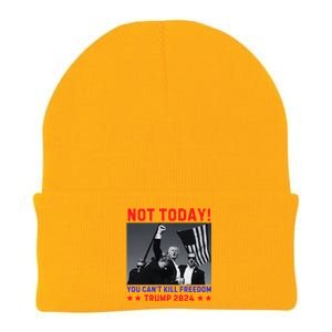 Trump 2024 Not Today! Trump Assassination Attempt Knit Cap Winter Beanie