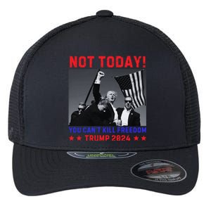 Trump 2024 Not Today! Trump Assassination Attempt Flexfit Unipanel Trucker Cap