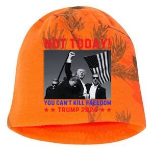 Trump 2024 Not Today! Trump Assassination Attempt Kati - Camo Knit Beanie