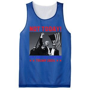 Trump 2024 Not Today! Trump Assassination Attempt Mesh Reversible Basketball Jersey Tank