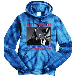 Trump 2024 Not Today! Trump Assassination Attempt Tie Dye Hoodie