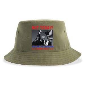 Trump 2024 Not Today! Trump Assassination Attempt Sustainable Bucket Hat