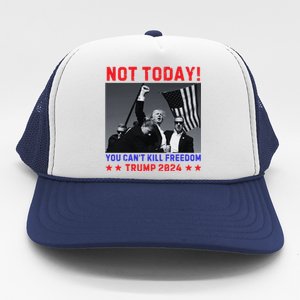 Trump 2024 Not Today! Trump Assassination Attempt Trucker Hat