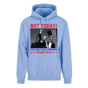 Trump 2024 Not Today! Trump Assassination Attempt Unisex Surf Hoodie