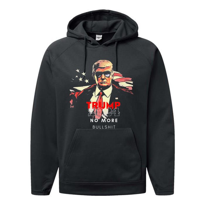 Trump 2024 Never Surrender Trump Assassinated Performance Fleece Hoodie